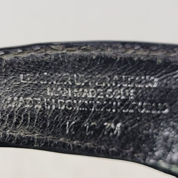 Tory Burch Womens Sandals Size 6M Thora Black Patent Leather Flip Flops Flats - Picture 9 of 9